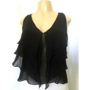 MaxMara Black Layered Blouse